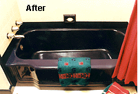 Bathtub after Perma-Glaze refinishing