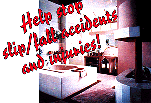 Bathroom with Traction Treatment flooring