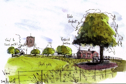 Kingsland village green, Herefordshire