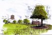 Kingsland village green, Herefordshire: postcards