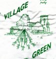 Kingsland village green, Herefordshire: village green teatowel