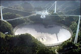 Radio Telescope located at ARECIBO, Puerto Rico