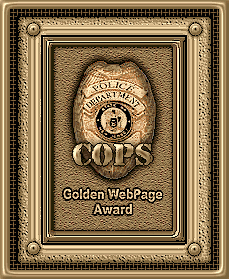 GOLDEN WEBPAGE LAW ENFORCEMENT AWARD of excellence