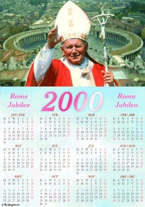 English/Spanish calendar