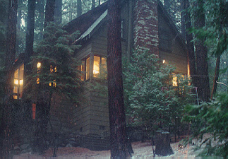 Cabin at Night