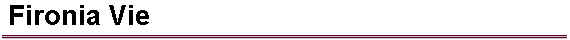  Fironia Vie 