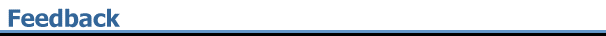 Feedback