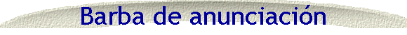 Barba de anunciaci�n