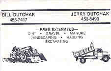 Bill and Jerry Dutchak Business Card