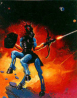 Ken Kelly original of Centaurus Card Art