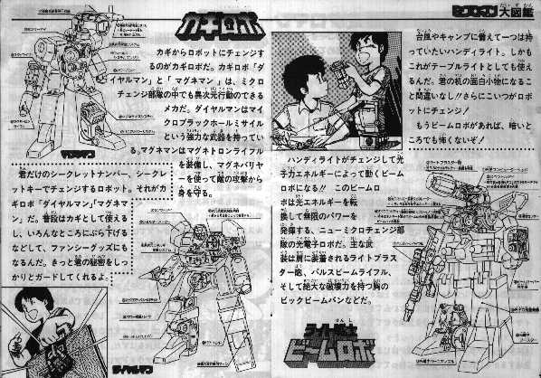 Microman 1984 MicroChange Series pages 13,14