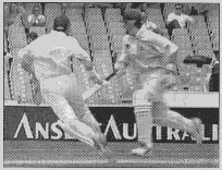 Mark Waugh and Matthew Elliott collide!