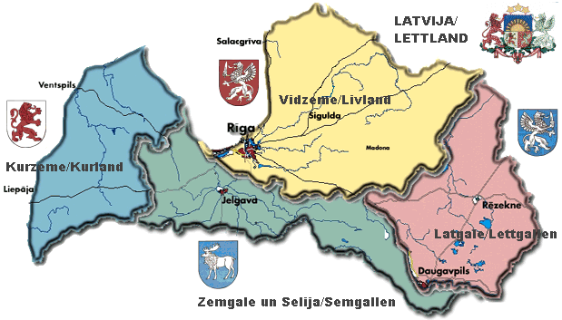 Regions of Latvia