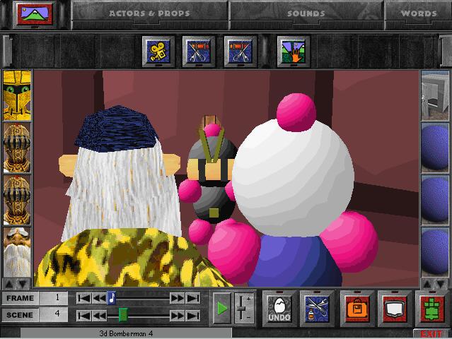 3D Bomberman4....Bomberman and Black Bomberman meet for a Great Battle