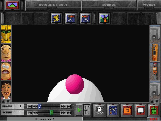 bomberman meets Lord Blastor and has a big fight with his battle machine)