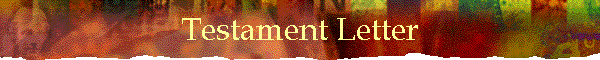 Testament Letter