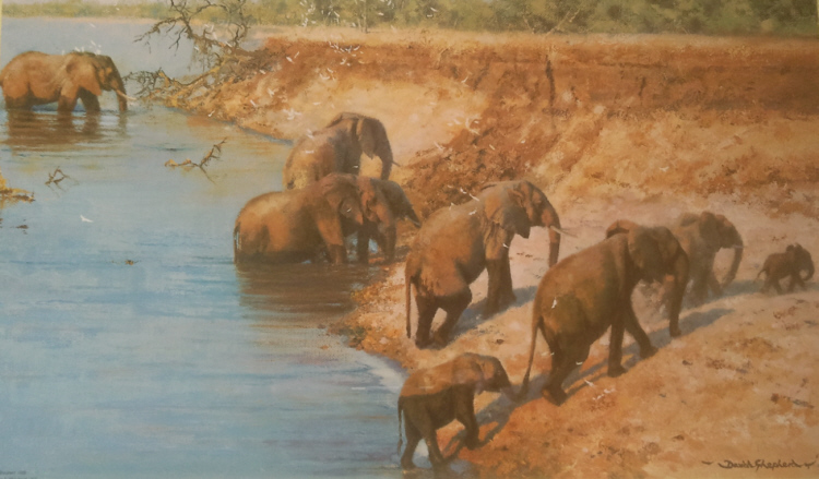 david shepherd crossing signed print