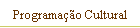 Programa��o Cultural