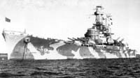 USS Alabama in camo