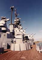 Heading up the starboard deck