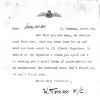 A letter from W/C K Toman to W/C Simmonds