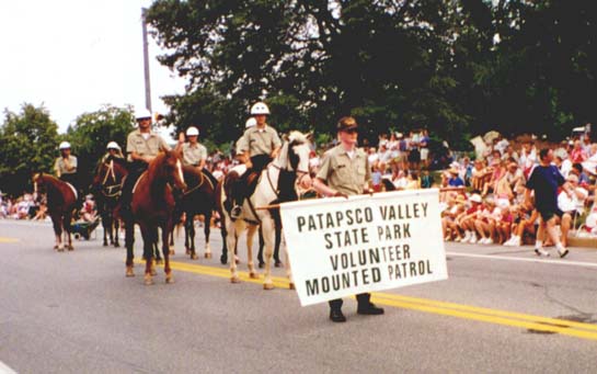 Leading off at the Catonsville July 4th parade