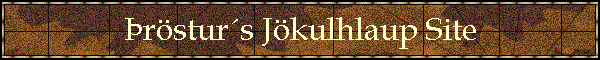 �r�stur�s J�kulhlaup Site