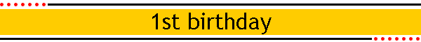 1st birthday
