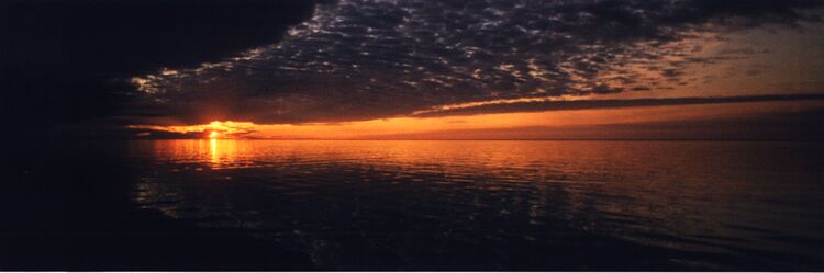 Beaufort Sea Sunset, August 1998