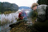 Camilla Henning og Ole Alexander Johansen ved b�let