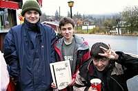 Bj�rnepatruljen kom p� 3. plass.<br>Svein, Alexander og Daniel