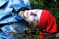 �ystein Erikson sminket med hjerneskallebrudd