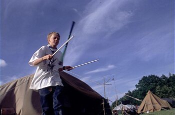 Ole Henrik sjonglerer