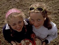 Margrethe og Anette med spagettimiddag