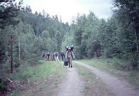 Jonathan p� den endel�se landevei...