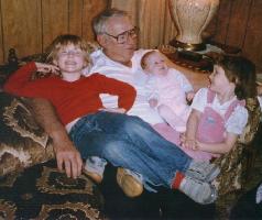 Dad and Girls on 54th Birthday