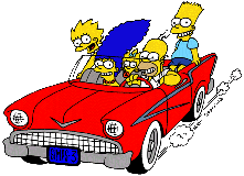 Simpsons Family car