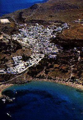 Panoramic view of Lindos.