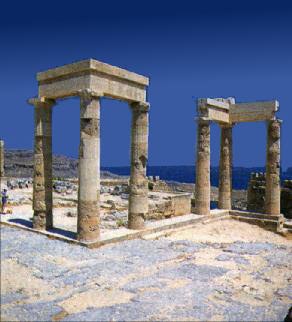 Lindos. The temple of Athena.
