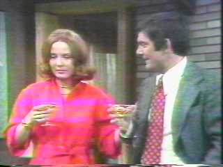 Laurie and Johnny toast the New Year