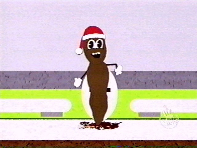 Mr. Hankey in the bathroom