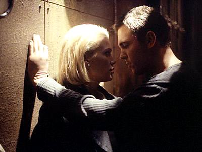 Marita and Krycek about to kiss