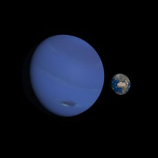 Neptune and Earth compared