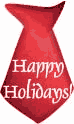 Happy Holidays Tie