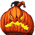 glowing jack o lantern