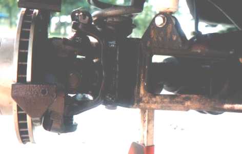 Picture showing how radius arm connects to the new perches