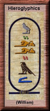 My name in Hieroglyphics.