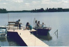 They have an empty minnow bucket. They were tasty!