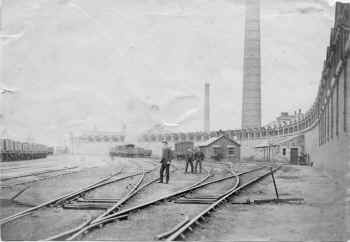 The Marshalling yard and back wall of Carnforth Station. Thomas Rathbone collection