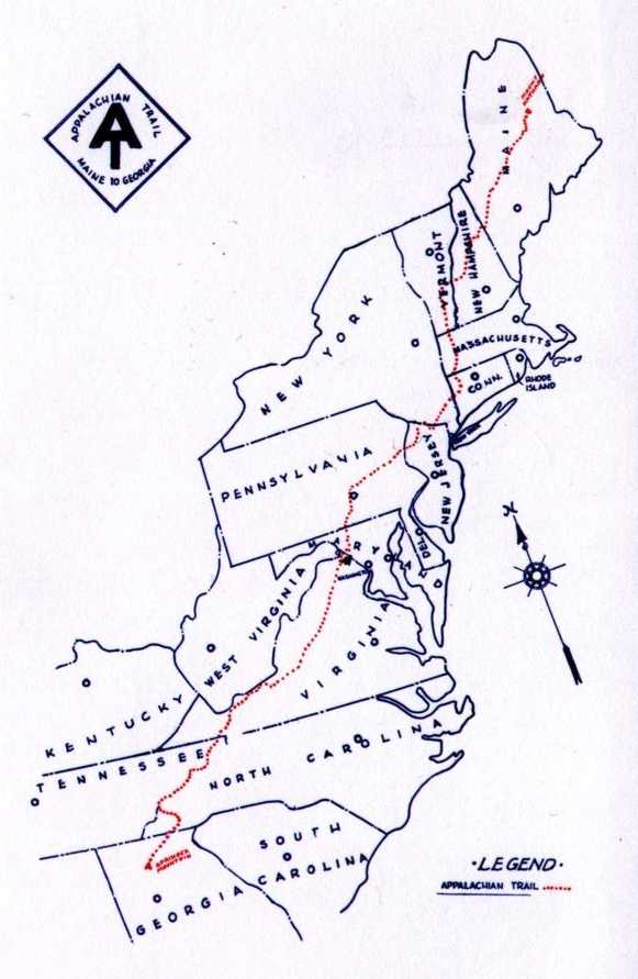 Postcard map of Sky Meadows Park